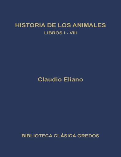 Historia de los Animales Libros I-VIII