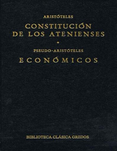 Constitución de los Atenienses. Económicos