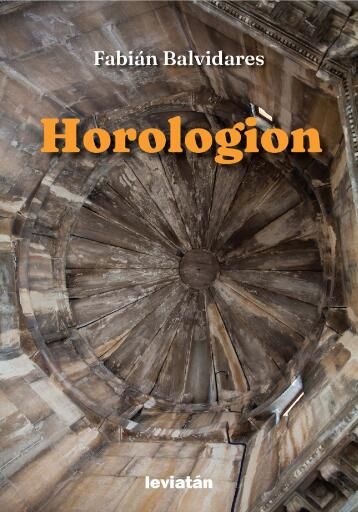 Portada del libro «Horologion», de Fabián Balvidares