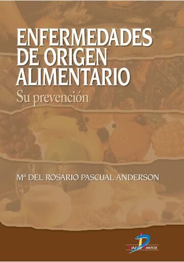 Portada del libro «Enfermedades de origen alimentario», de Mª Rosario Pascual Anderson
