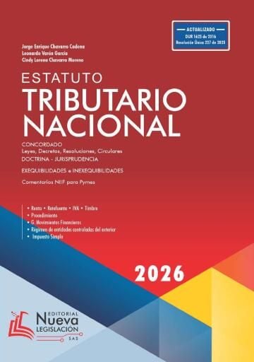 Portada del libro «Estatuto Tributario Nacional Concordado», de Jorge Enrique Chavarro Cadena