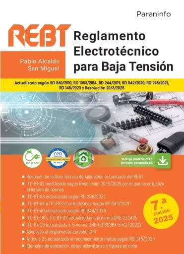 REBT Reglamento electrotécnico para baja tensión  7ª ed.