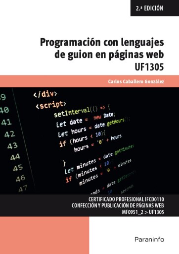 Programación con lenguajes de guion en páginas web  2ª ed.