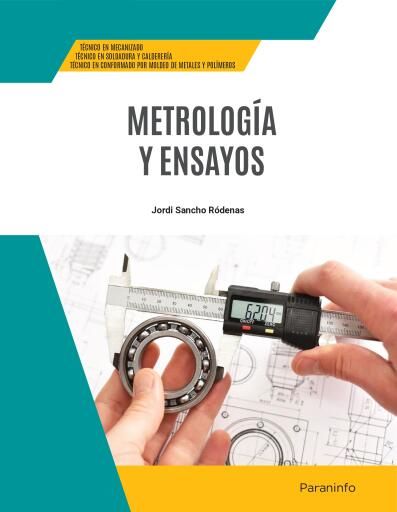 Portada del libro «Metrología y ensayos», de Jordi Sancho Ródenas