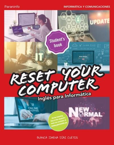 Portada del libro «Reset your Computer Inglés para Informática», de Blanca Jimena Díaz