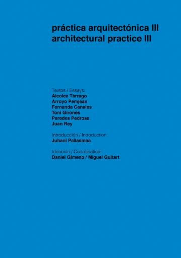 Portada del libro «Práctica arquitectónica III», de Daniel Gimeno