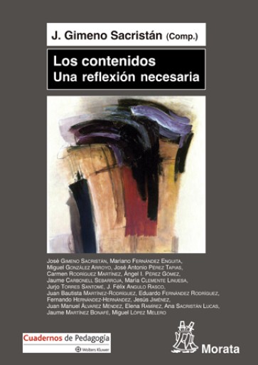 Portada del libro «Los contenidos, una reflexión necesaria», de José Gimeno Sacristán (Comp.)