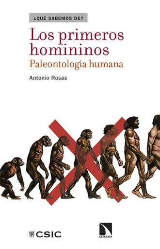 Portada del libro «Los primeros homininos. Paleontología humana», de Rosas González Antonio