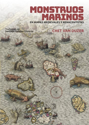 Monstruos marinos en mapas medievales y renacentistas.