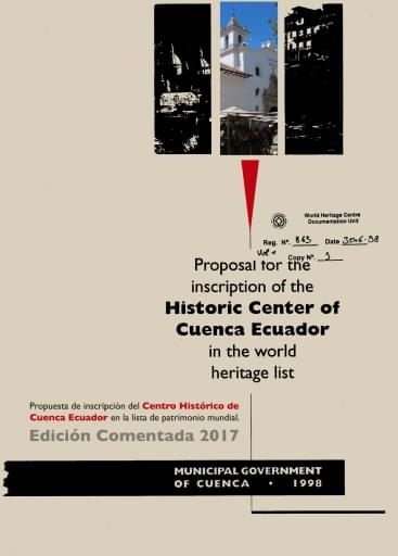 Propuesta de inscripción del Centro Histórico de Cuenca Ecuador en la lista de patrimonio mundial