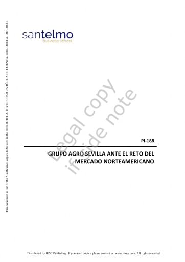 Grupo Agro Sevilla ante el reto del Mercado Norteamericano