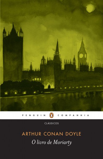 Portada del libro «O livro de Moriarty», de Arthur Conan Doyle