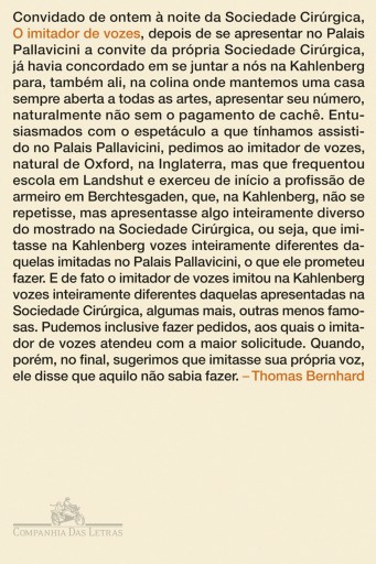 O imitador de vozes