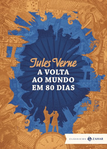 Portada del libro «A volta ao mundo em 80 dias: edição bolso de luxo», de Jules Verne
