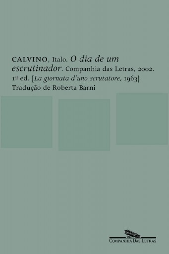 O dia de um escrutinador