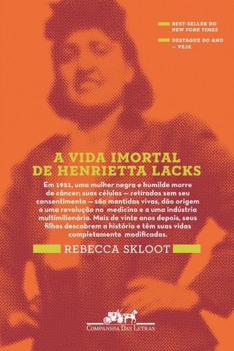 Portada del libro «A vida imortal de Henrietta Lacks», de Rebecca Skloot