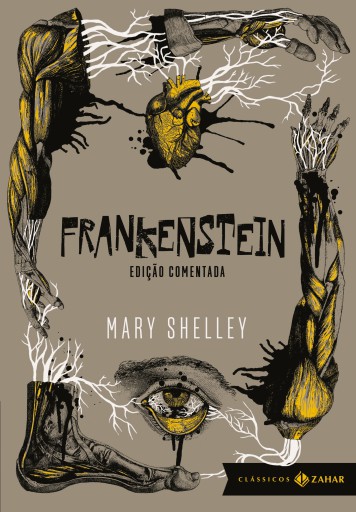 Portada del libro «Frankenstein: edição comentada», de Mary Shelley