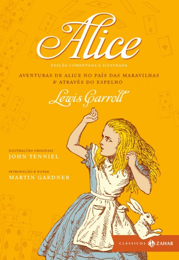 Portada del libro «Alice: edição comentada e ilustrada», de Lewis Carroll