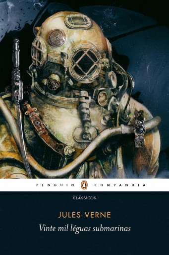 Portada del libro «Vinte mil léguas submarinas», de Jules Verne