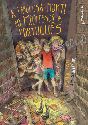 Portada del libro «A fabulosa morte do professor de Português», de Lourenço Cazarré