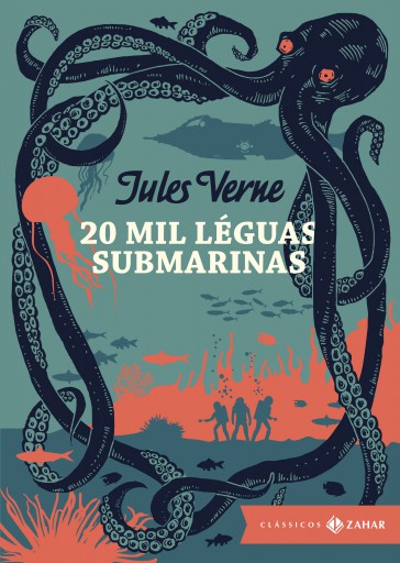 Portada del libro «20 mil léguas submarinas: edição bolso de luxo», de Jules Verne