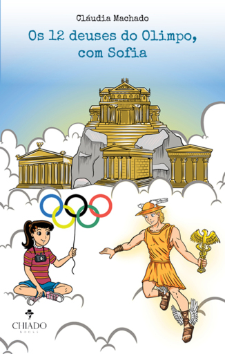 Portada del libro «Os 12 deuses do Olimpo, com Sofia», de Cláudia Machado