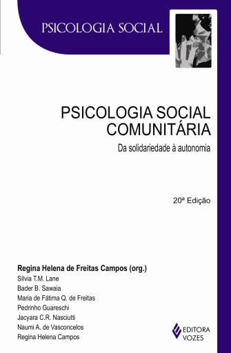 Portada del libro «Psicologia social comunitária», de Regina Helena Freitas de Campos