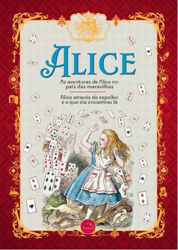 Portada del libro «Alice – Alice no País das Maravilhas e Alice através do espelho Lewis Carroll», de Lewis Carroll
