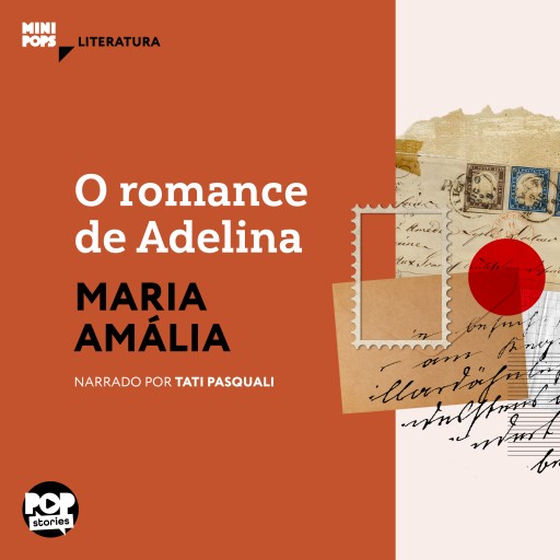 Portada del audiolibro «O romance de Adelina: Fragmentos de cartas», de Maria Amália