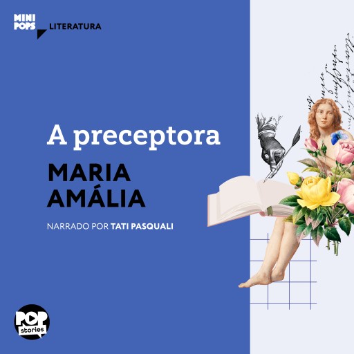 Portada del audiolibro «A preceptora», de Maria Amália