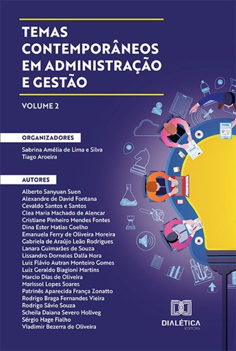 Portada del libro «Temas contemporâneos em Administração e Gestão», de Sabrina Amélia de Lima e Silva, Tiago Aroeira