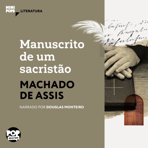 Portada del audiolibro «Manuscrito de um sacristão», de Machado de Assis