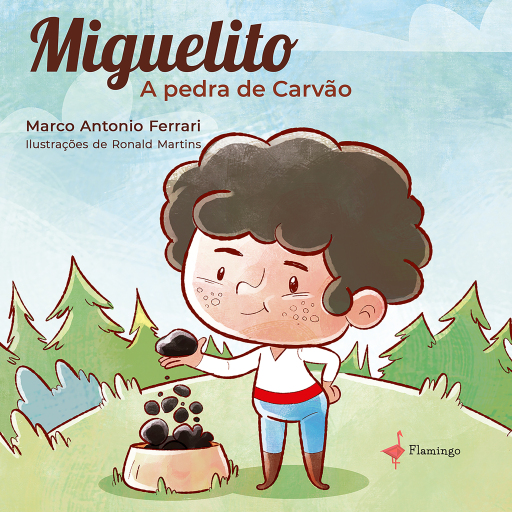 Portada del libro «Miguelito - A Pedra de Carvão», de Marco Antonio Ferrari