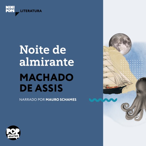 Portada del audiolibro «Noite de almirante», de Machado de Assis