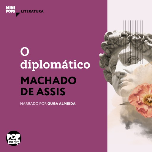 Portada del audiolibro «O diplomático», de Machado de Assis