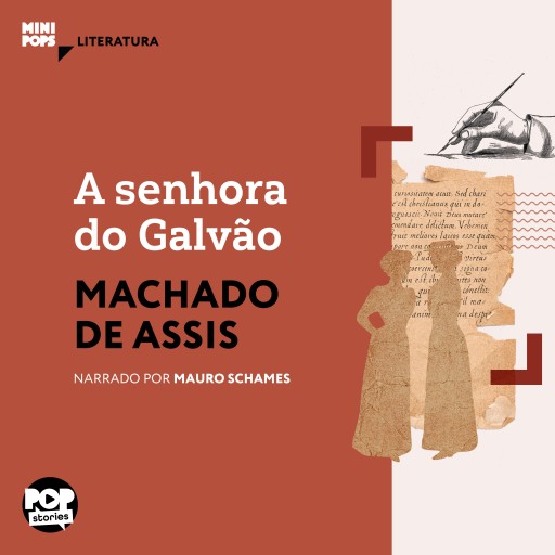 Portada del audiolibro «A senhora do Galvão», de Machado de Assis