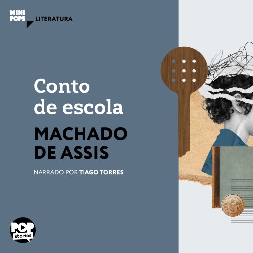 Portada del audiolibro «Conto de escola», de Machado de Assis
