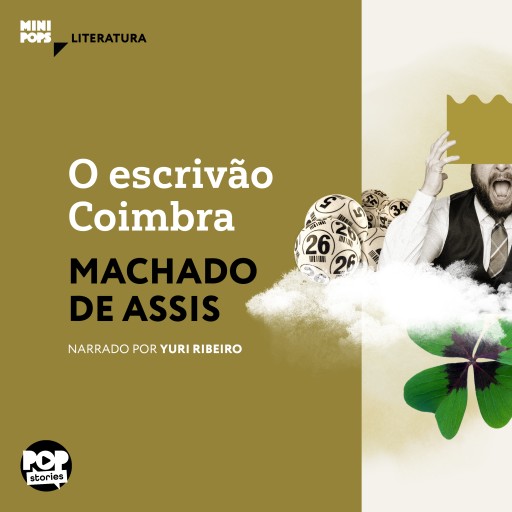 Portada del audiolibro «O escrivão Coimbra», de Machado de Assis