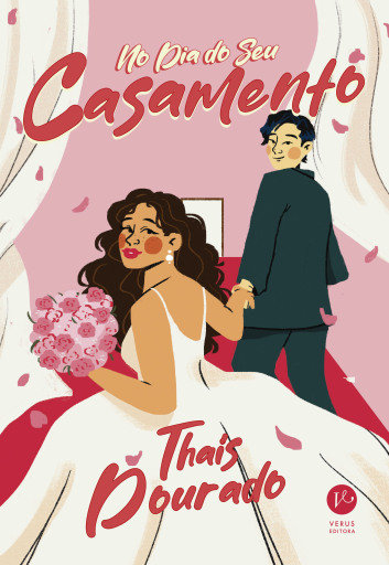 Portada del libro «No dia do seu casamento», de Thaís Dourado