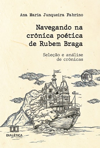Portada del libro «Navegando na crônica poética de Rubem Braga», de Ana Maria Junqueira Fabrino