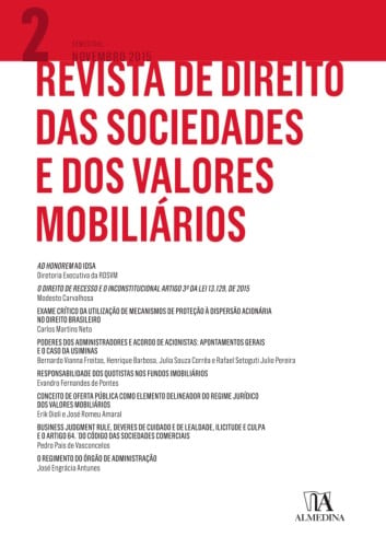 Revista de Direito das Sociedades e dos Valores Mobiliários  Nº 2