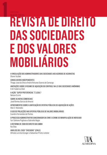 Revista de Direito das Sociedades e dos Valores Mobiliários  Nº 1
