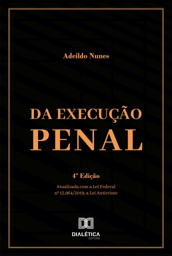 Portada del libro «Da Execução Penal», de Adeildo Nunes