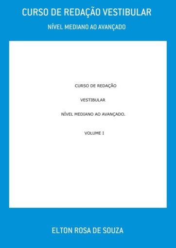 Curso De Redação    Vestibular, Pas E   Enem, Nível   Mediano Ao Avançado.