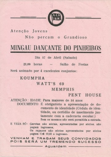 Os Mingaus Do Esporte Clube Pinheiros