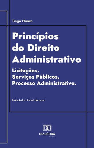 Portada del libro «Princípios do Direito Administrativo», de Tiago Nunes
