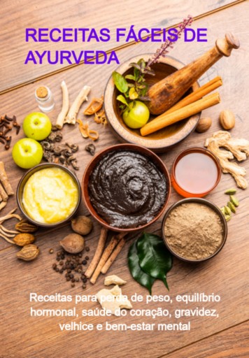 Portada del libro «Receitas Fáceis De Ayurveda», de Jideon Francisco Marques