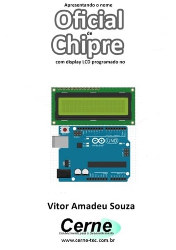 Apresentando O Nome  Oficial De Chipre Com Display Lcd Programado No Arduino