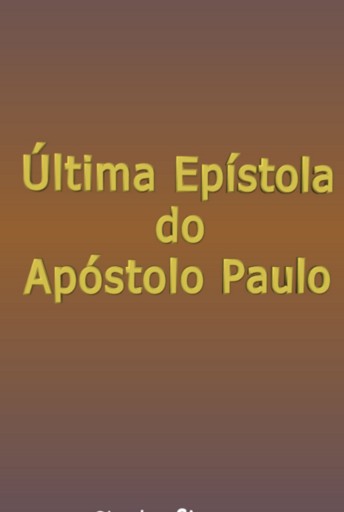 Portada del libro «Última Epístola Do Apóstolo Paulo», de Silvio Dutra