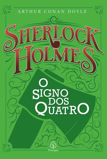 Portada del libro «Sherlock Holmes - O signo dos quatro», de Arthur Conan Doyle